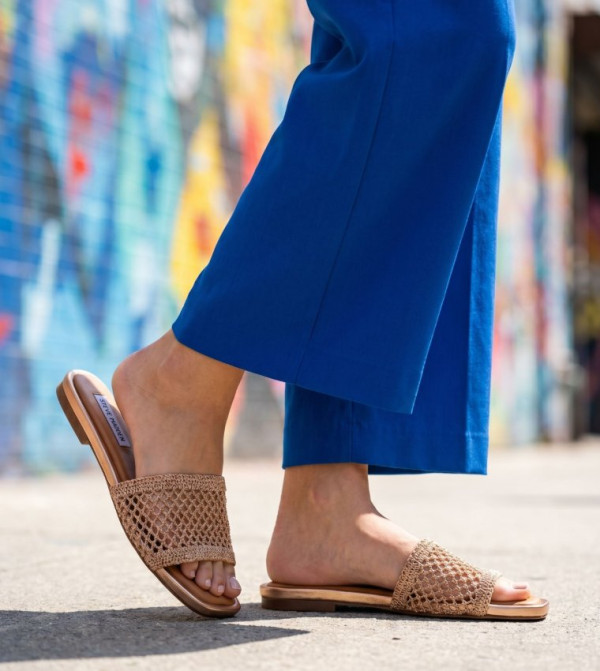 Steve Madden  Sandals - Rose Gold Flat Sandals