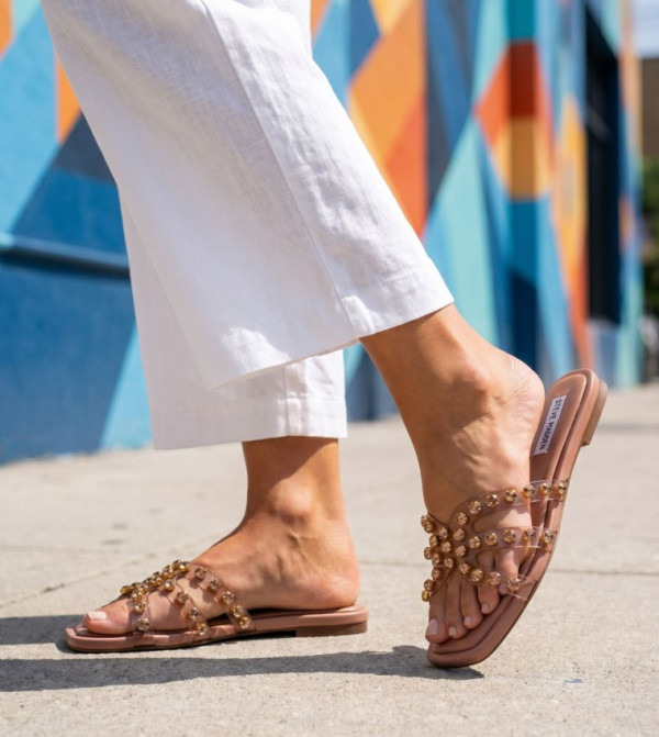 ستيف مادن  أحذية - بني  Flat Sandals