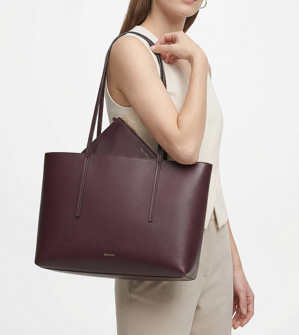 Calvin Klein Calvin Klein - Maroon Tote Bags