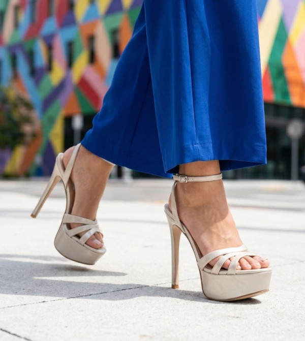 Steve Madden diwali-edit - Ivory Heeled Sandals