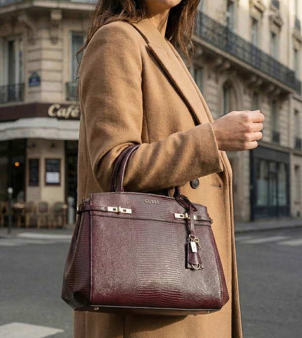 Guess Guess - Maroon Satchel Bags