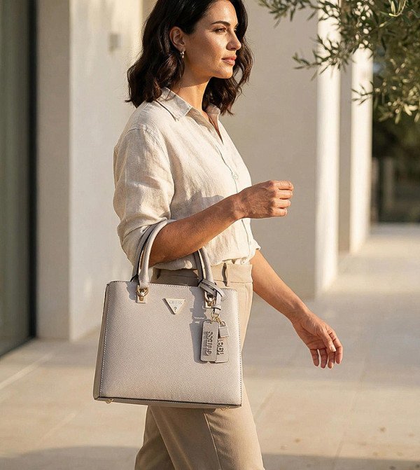 Guess  Bags - Taupe Satchel Bags
