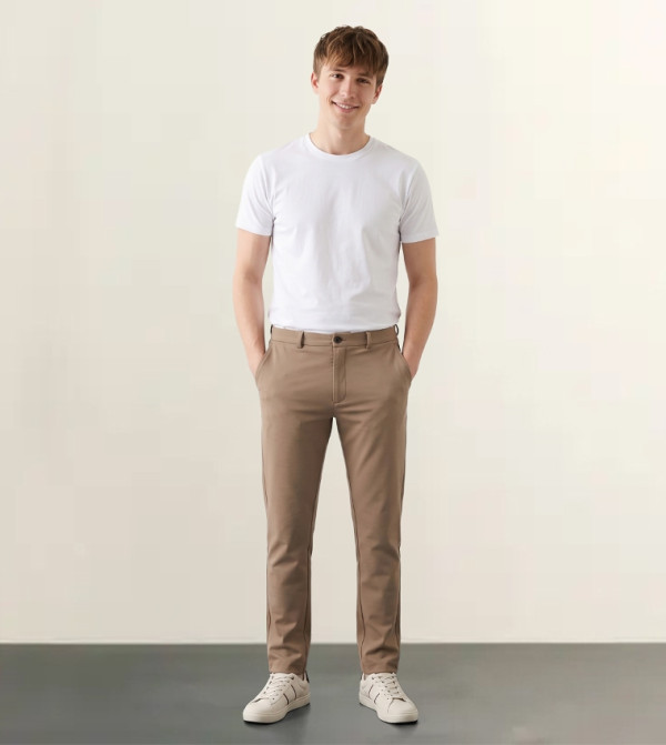 Beverly Hills Polo Club  Pants & Chinos - Khaki Chinos