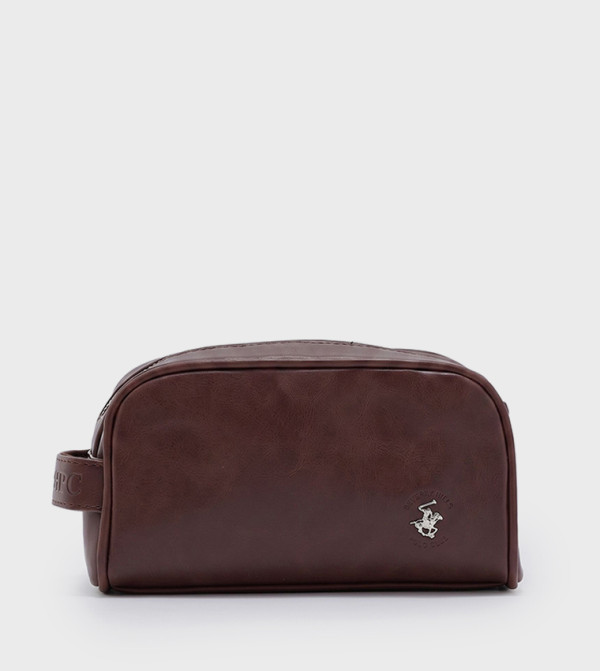 بيفرلي هيلز بولو كلوب إكسسوارات إلكترونيات - بني Toiletry bag
