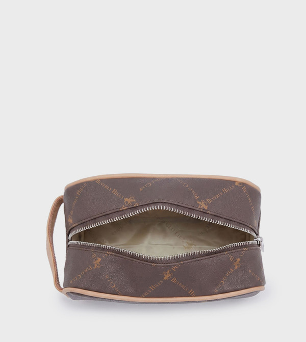 Beverly Hills Polo Club  Sleeves - Brown Toiletry bag