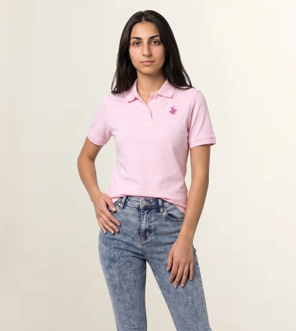 Beverly Hills Polo Club  Polo T-Shirts - Pink false