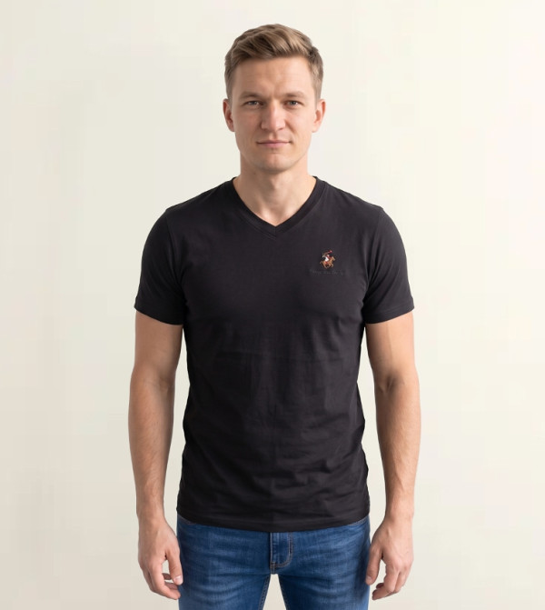 Beverly Hills Polo Club  iftar-ready - Black Casual T-Shirts