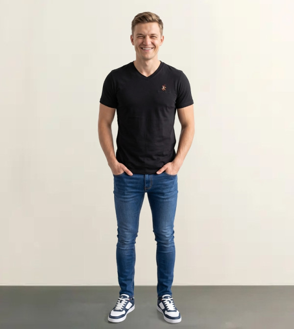 Beverly Hills Polo Club  iftar-ready - Black Casual T-Shirts