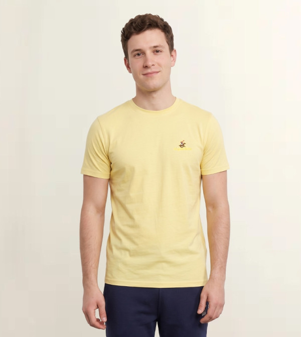 Beverly Hills Polo Club  iftar-ready - Yellow Casual T-Shirts