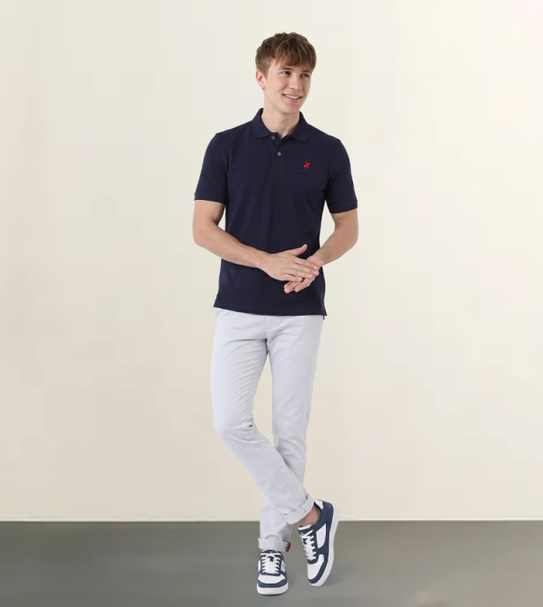 Beverly Hills Polo Club  T-Shirts - Blue Polo shirts