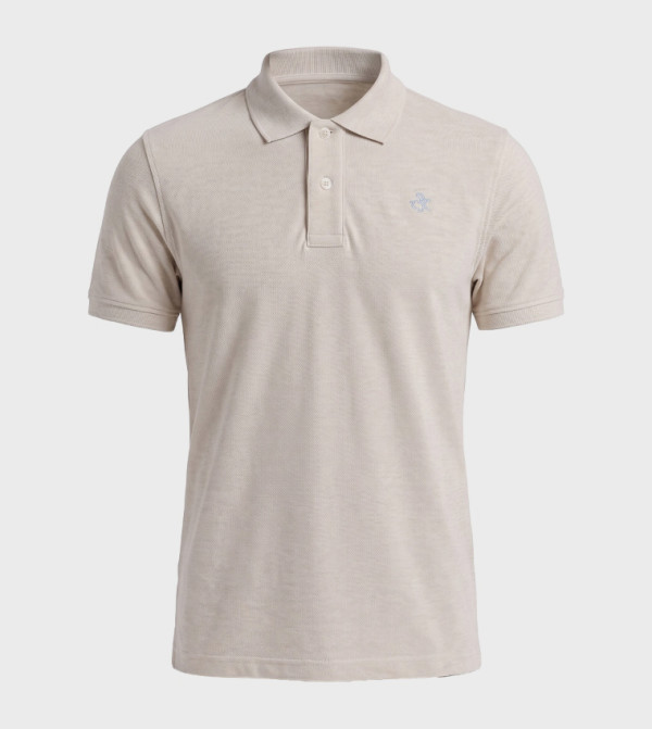 Beverly Hills Polo Club  Polo T-Shirts - Off White Polo T-shirts