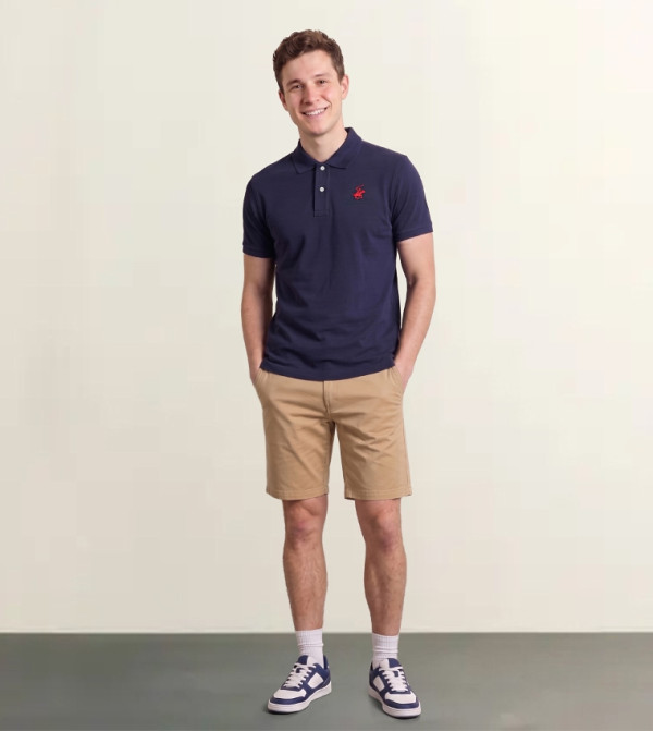 Beverly Hills Polo Club  Clothing - Blue Polo T-shirts