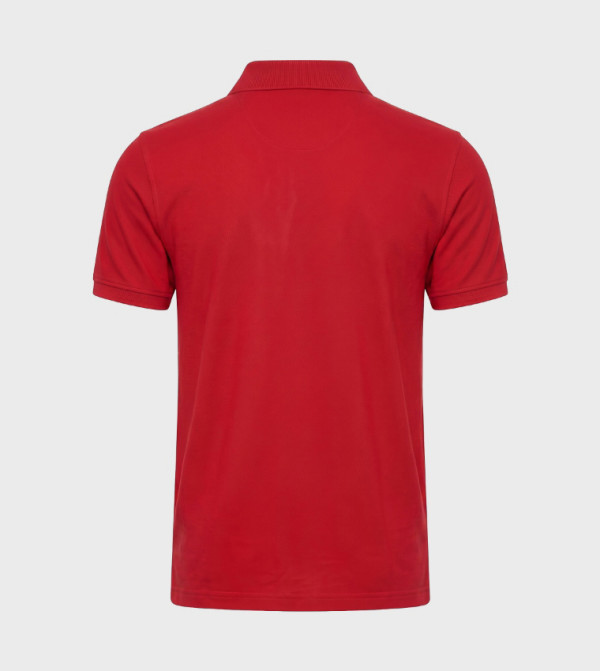 Beverly Hills Polo Club  T-Shirts - Red Polo T-shirts