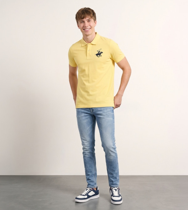 Beverly Hills Polo Club Influencers - Yellow Polo T-shirts