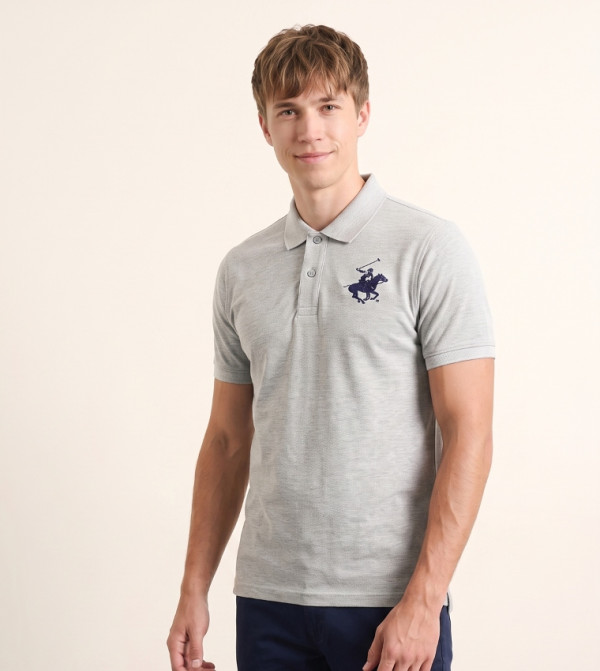 Beverly Hills Polo Club Influencers - Grey Polo T-shirts
