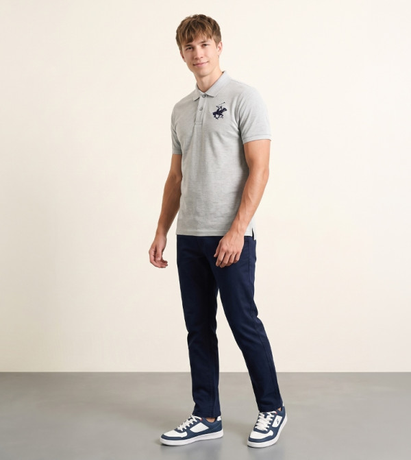 Beverly Hills Polo Club Influencers - Grey Polo T-shirts