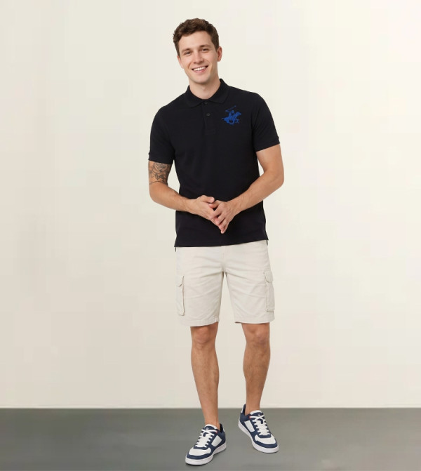 Beverly Hills Polo Club  T-Shirts - Black Polo T-shirts
