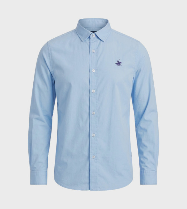 Beverly Hills Polo Club  Shirts - Blue Casual Shirts