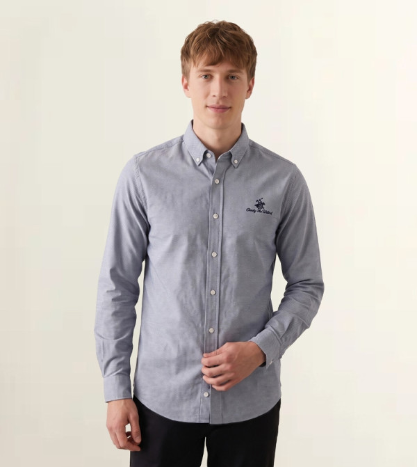 Beverly Hills Polo Club  top-selling-om - Blue Casual Shirts