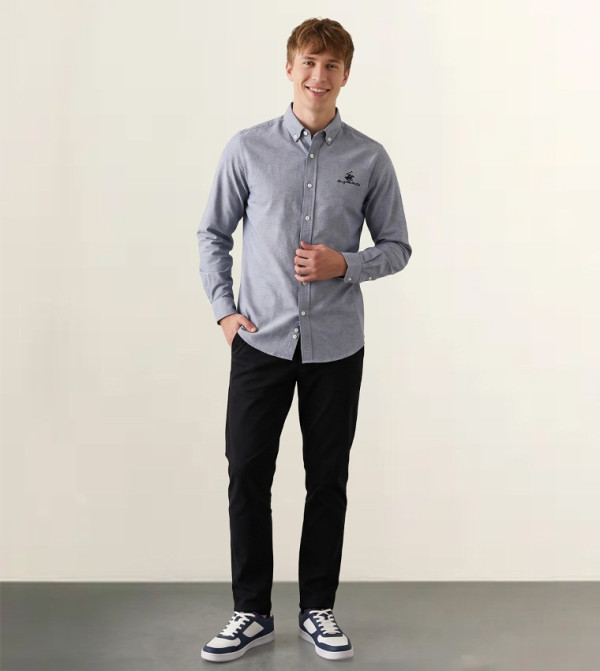 Beverly Hills Polo Club  top-selling-om - Blue Casual Shirts