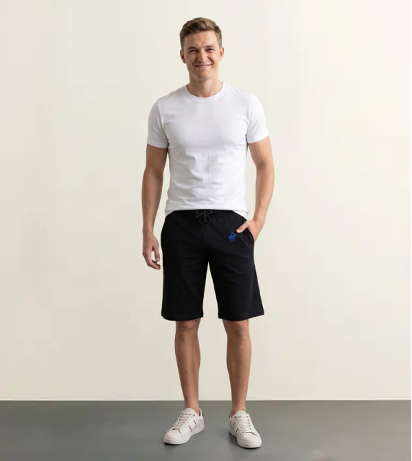 Beverly Hills Polo Club  Collections - Black Casual Shorts