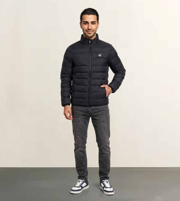 Beverly Hills Polo Club  Puffer Jackets - Black Puffer Jacket