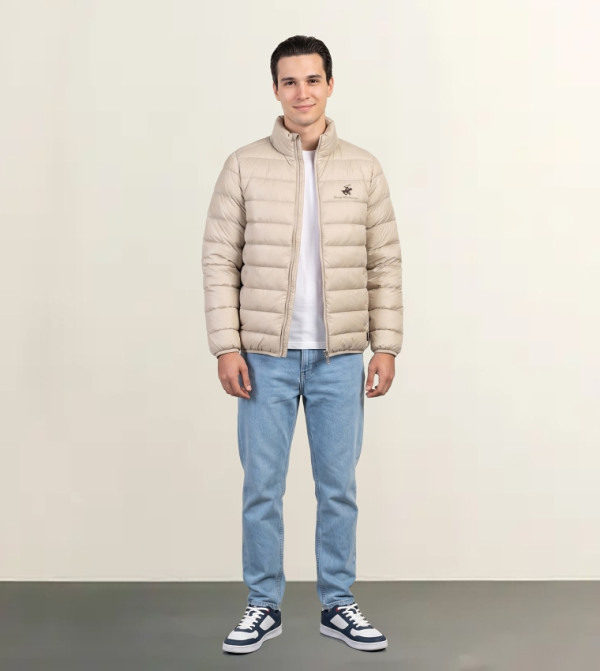 Beverly Hills Polo Club  Puffer Jackets - Light Brown Puffer Jackets