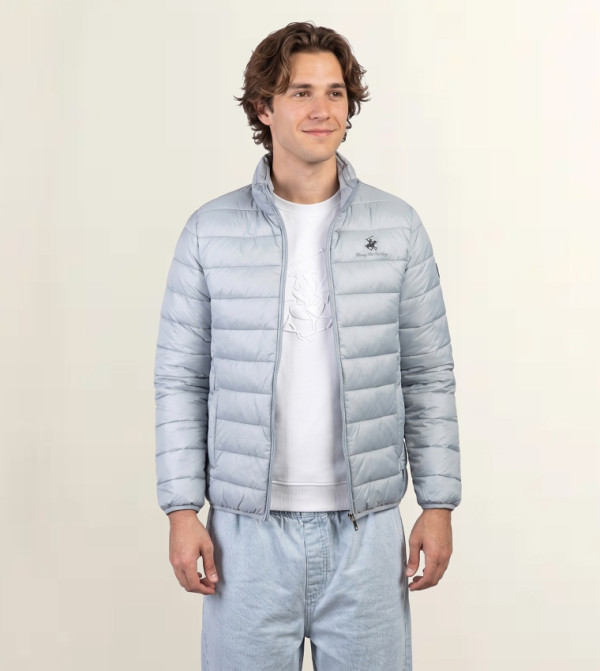 Beverly Hills Polo Club  Puffer Jackets - LIGHT GREY Puffer Jackets