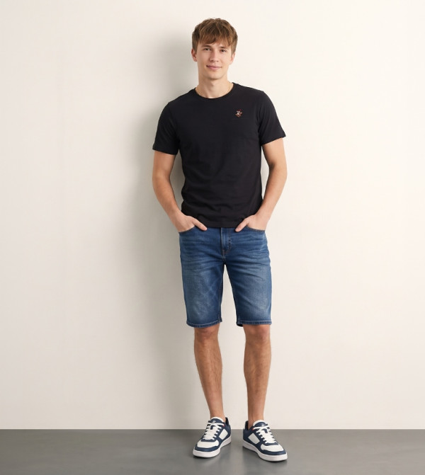 Beverly Hills Polo Club Round Neck T-Shirts - Black Sweatshirts
