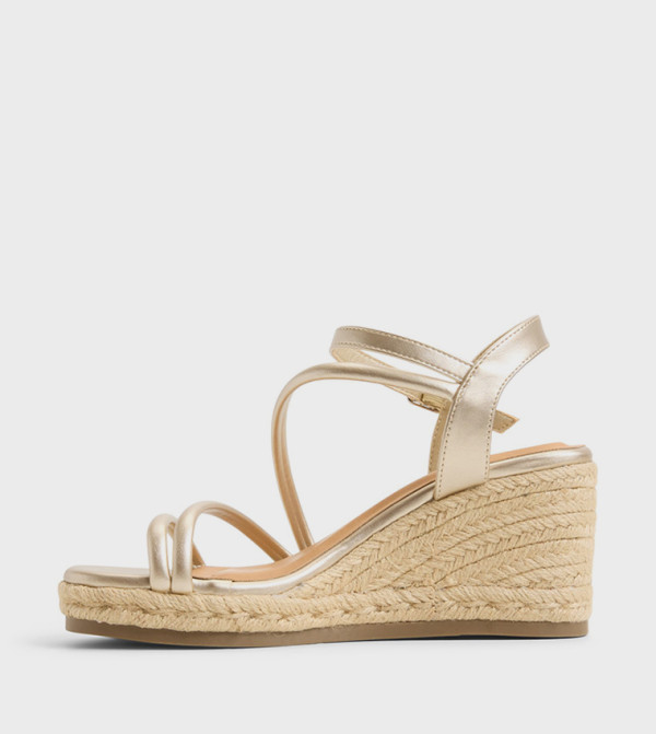 Call it Spring Wedges - Gold Wedges