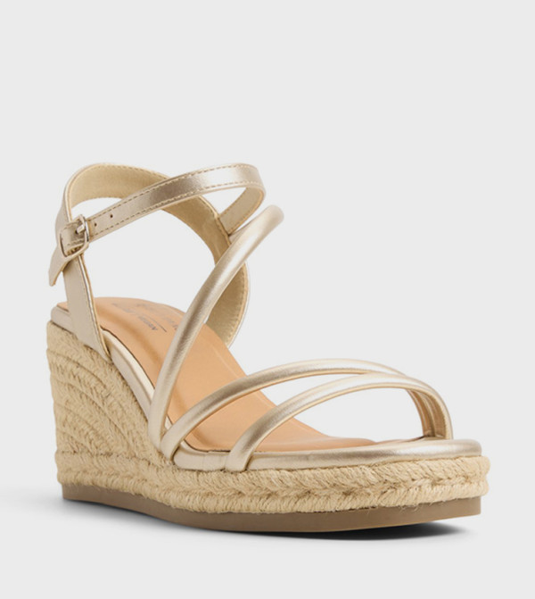 Call it Spring Wedges - Gold Wedges