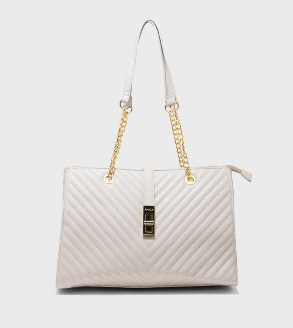 Amica  Shoulder Bags - STONE Shoulder bags