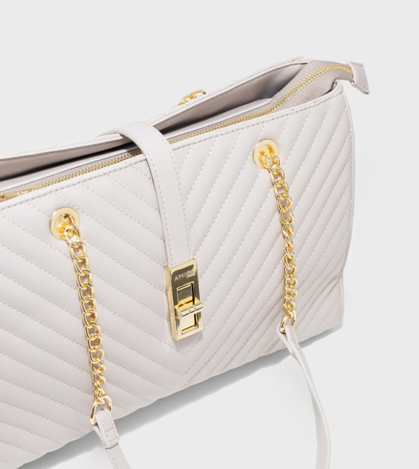 Amica  Shoulder Bags - STONE Shoulder bags