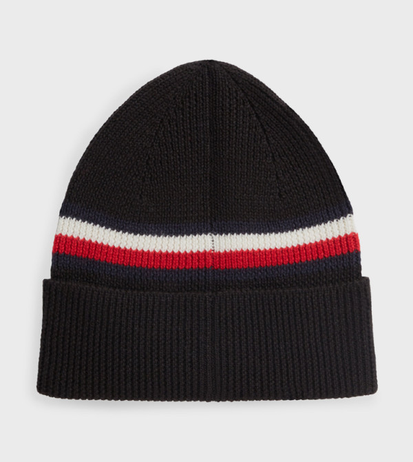 تومي هيلفيغر  قبعات بيني - أسود Beanies