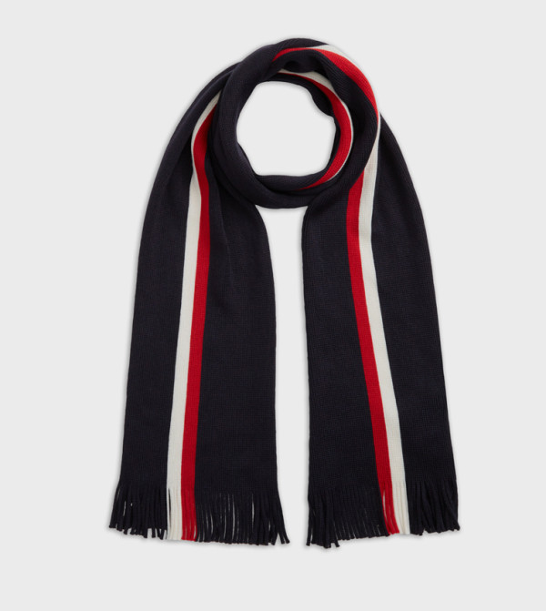 Tommy Hilfiger  Blanket Scarves - Navy Blanket Scarves