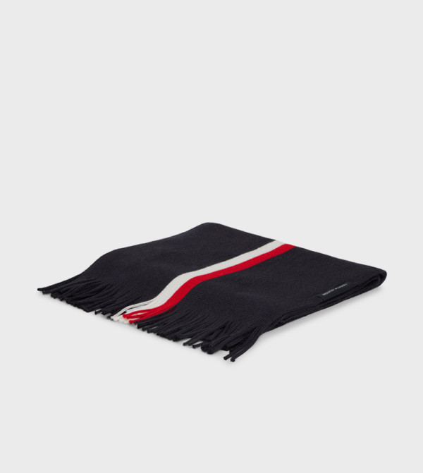 Tommy Hilfiger  Blanket Scarves - Navy Blanket Scarves