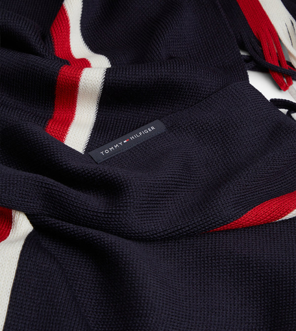Tommy Hilfiger  Blanket Scarves - Navy Blanket Scarves