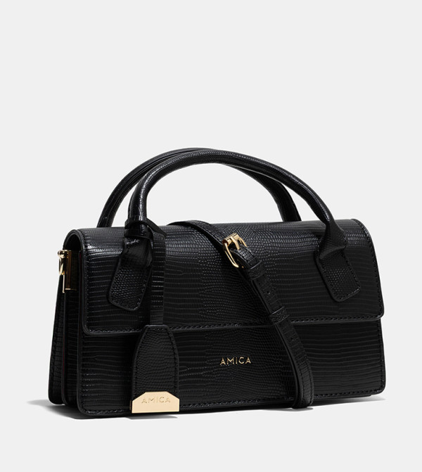 Amica  - BLACK Handheld Bags