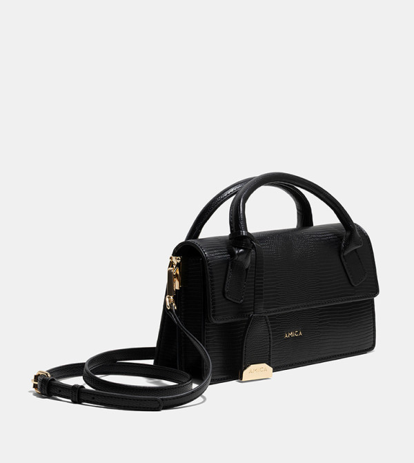 Amica  - BLACK Handheld Bags