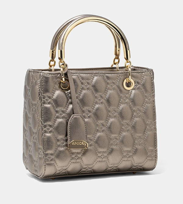 Amica  - Metallic Satchel Bags