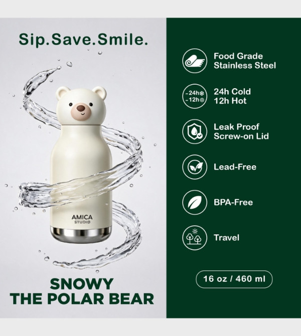 Amica Amica - White Water Bottles