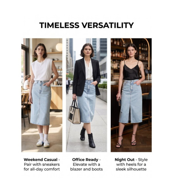 Levi's  Midi Skirts - Blue Midi Skirts