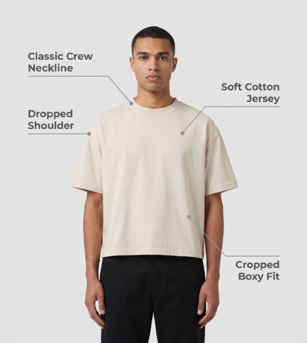 ليفايز iftar-ready - بيج Round Neck T-Shirts