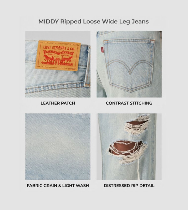 Levi's  Jeans - Indigo Wide Leg Jeans