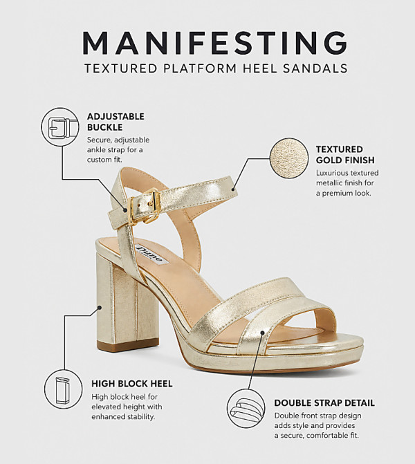 Dune London  Heels - Gold Heels