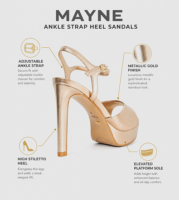 Dune London  Heels - Gold Heels