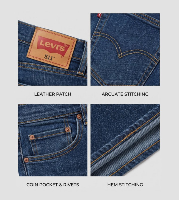 ليفايز ليفايز - نيلي  Slim Jeans