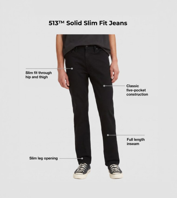 Levi's  Slim Jeans - Black Slim Jeans
