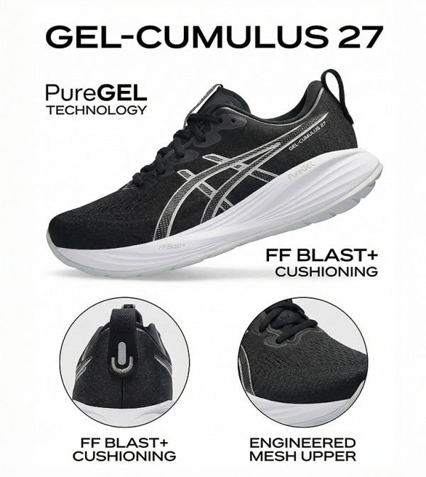 Asics Running Shoes - Black Running Shoes