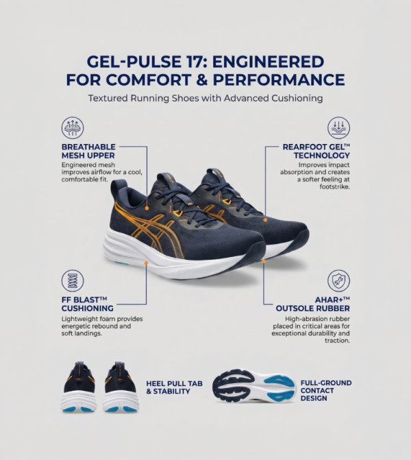 Asics Asics - Navy Running Shoes